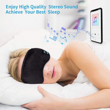 Load image into Gallery viewer, Bluetooth Sleep Mask with Wireless Music, Built-in Headphones, Speakers &amp; Microphone
