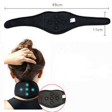 Load image into Gallery viewer, Tcare Tourmaline Magnetic Therapy Self-Heating Massaging Neck Pad
