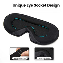 Load image into Gallery viewer, 3D Contoured Sleep Mask - Ultra-Soft, Breathable Eyeshade for Complete Light Blockage
