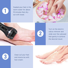 Load image into Gallery viewer, Rechargeable Electric Callus Remover Pedicure Tool – USB Powered, Waterproof, 40-Min Usage, 2-Speed Foot File for Dead Skin &amp; Calluses
