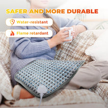 Load image into Gallery viewer, Electric Heating Pad Massager - Adjustable 9-Gear Temperature, 4-Timer Settings - Soft Micro-Plush Therapy Pad for Back, Abdomen, Legs, and Hands -  Winter Warmth for Home and Office Blanket Thermal Massage Pad
