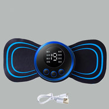 Load image into Gallery viewer, LCD Display EMS Neck &amp; Back Massager - 8 Modes Pulse Muscle Stimulator, Portable Pain Relief for Neck, Cervical, and Body
