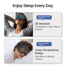 Load image into Gallery viewer, 3D Contoured Sleep Mask - Ultra-Soft, Breathable Eyeshade for Complete Light Blockage
