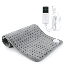 Load image into Gallery viewer, Electric Heating Pad Massager - Adjustable 9-Gear Temperature, 4-Timer Settings - Soft Micro-Plush Therapy Pad for Back, Abdomen, Legs, and Hands -  Winter Warmth for Home and Office Blanket Thermal Massage Pad
