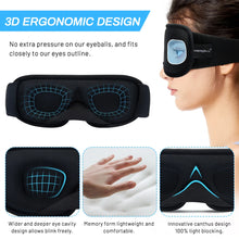 Load image into Gallery viewer, 3D Contoured Sleep Mask - Ultra-Soft, Breathable Eyeshade for Complete Light Blockage
